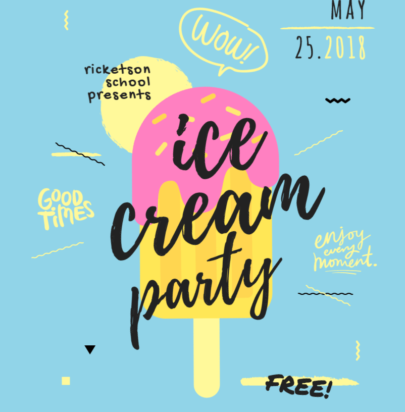 Good ice cream flyer reference