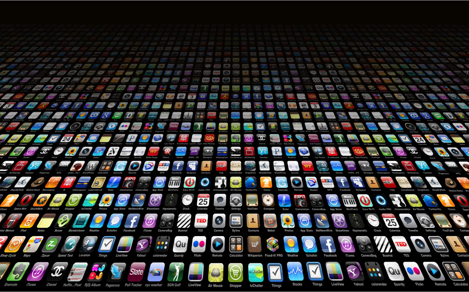 Flood of apps
