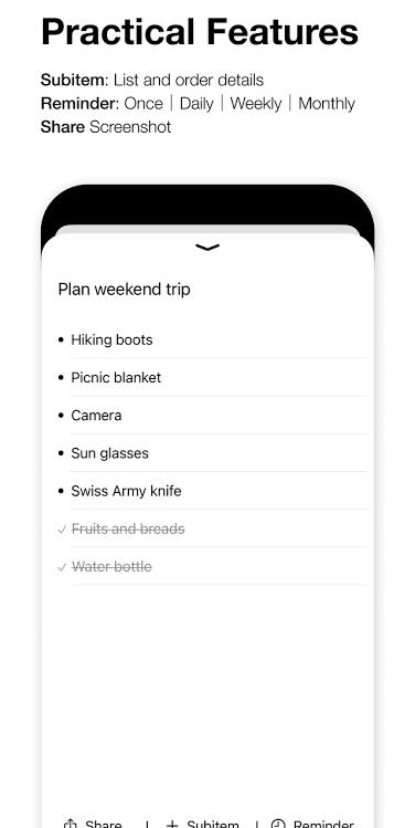 Simple todo list app example