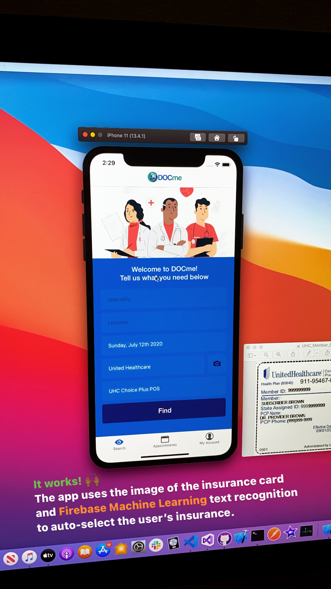 React Native mobile app
