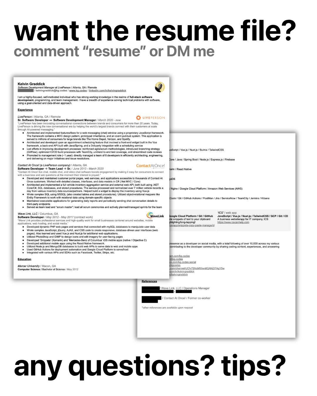 Want the resume file
