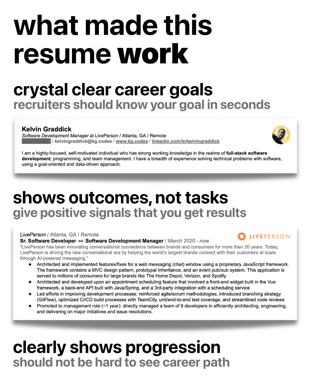 What made this resume work part one